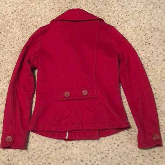 Red pea coat - Picture 3 of 3